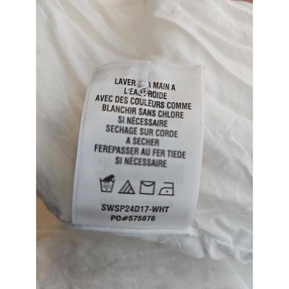 Shyanne Eyelet Ruffle Dress Women's Large White Sleeveless Western Cowgirl - Picture 8 of 8